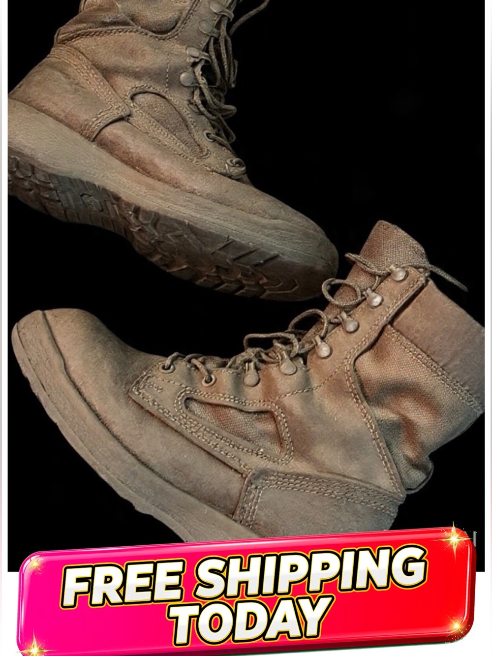 Authentic Military Bates "RAT" Mojave Boot  (8W) 🇺🇸 Vibram Comfortable Sole